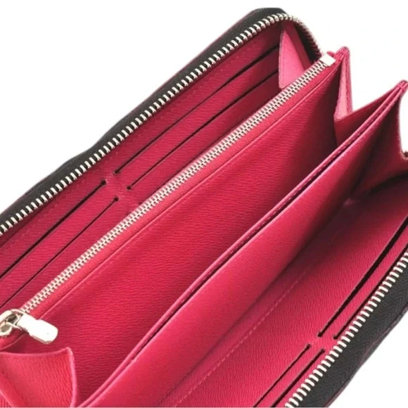 🩷Louis Vuitton Black/Pink Epi Zippy Long Wallet/Purse |PRELOVED | RARE!!🩷🖤🩷 - Picture 16 of 16
